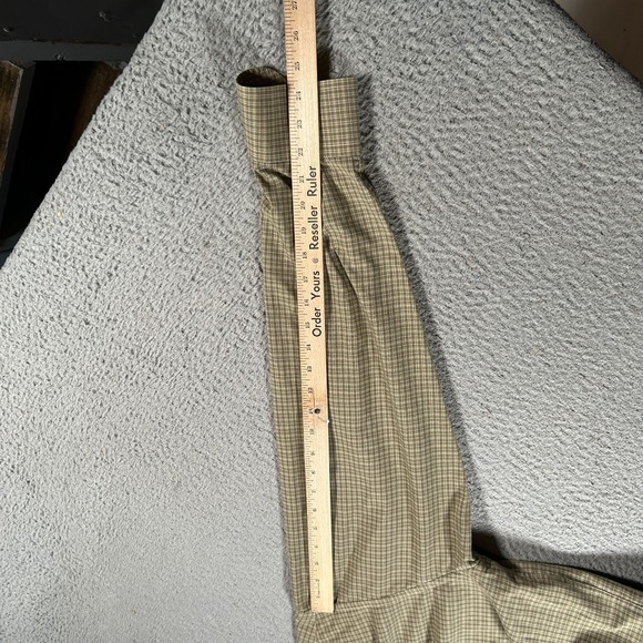 Ermenegildo Zegna Dress Shirt Mens 16.5 Multicolor Plaid Poplin Pleated Business - Picture 5 of 9